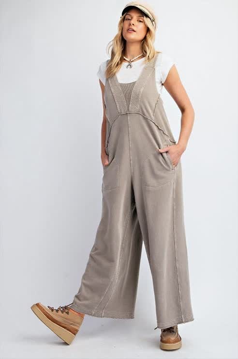 Relaxed Fit Wide Leg Jumpsuit