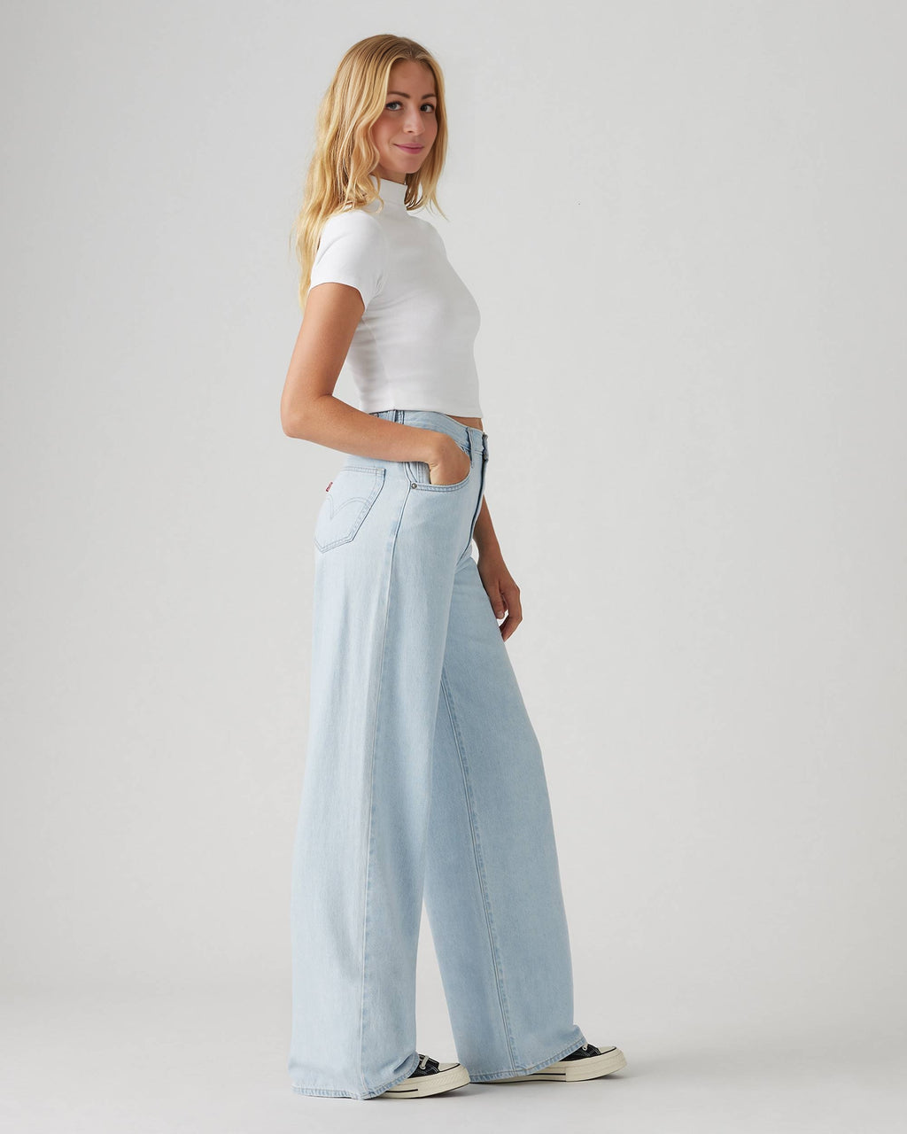Adjustable Womens Cinch Baggy Jeans