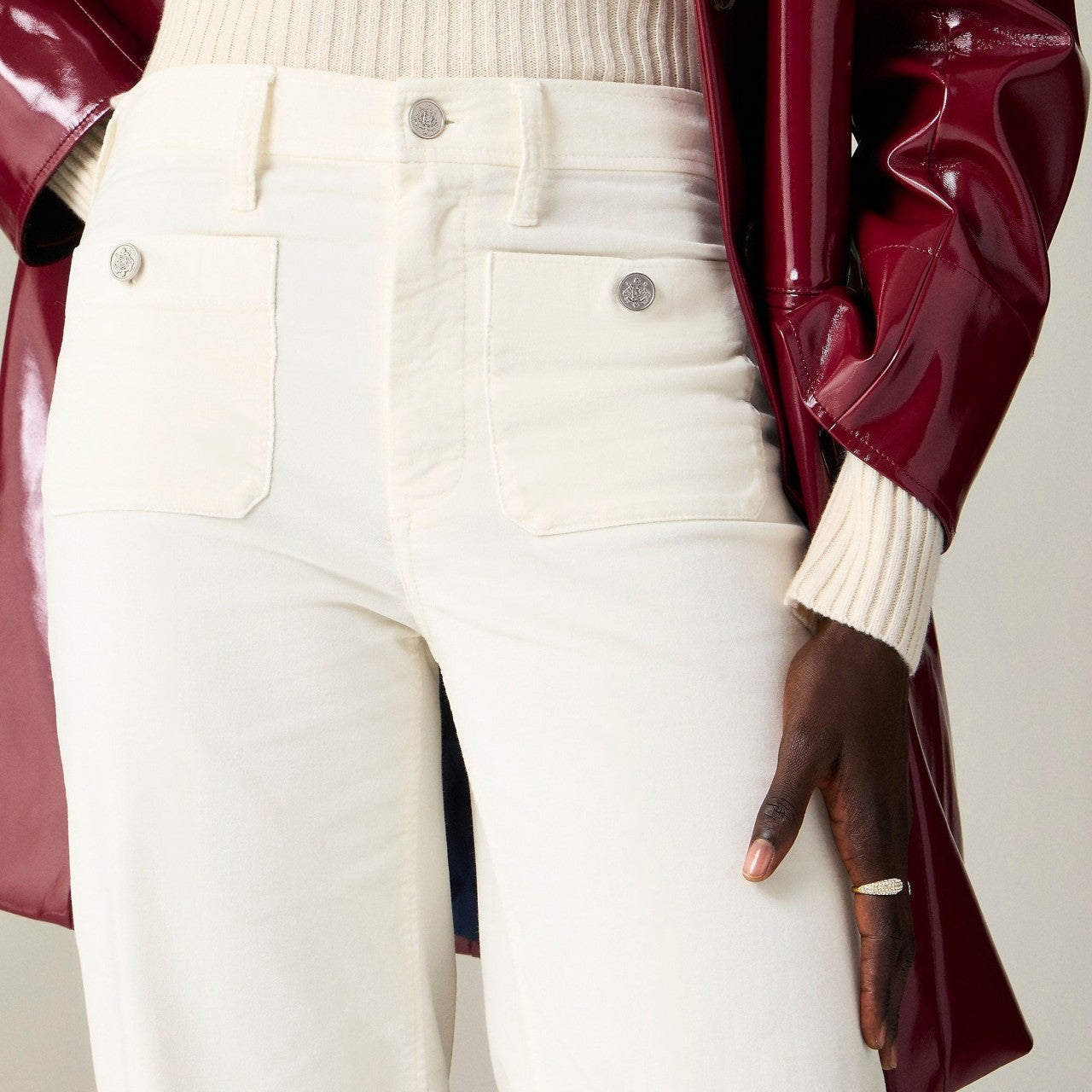 Tummy Control Sailor Wide Leg Trouser
