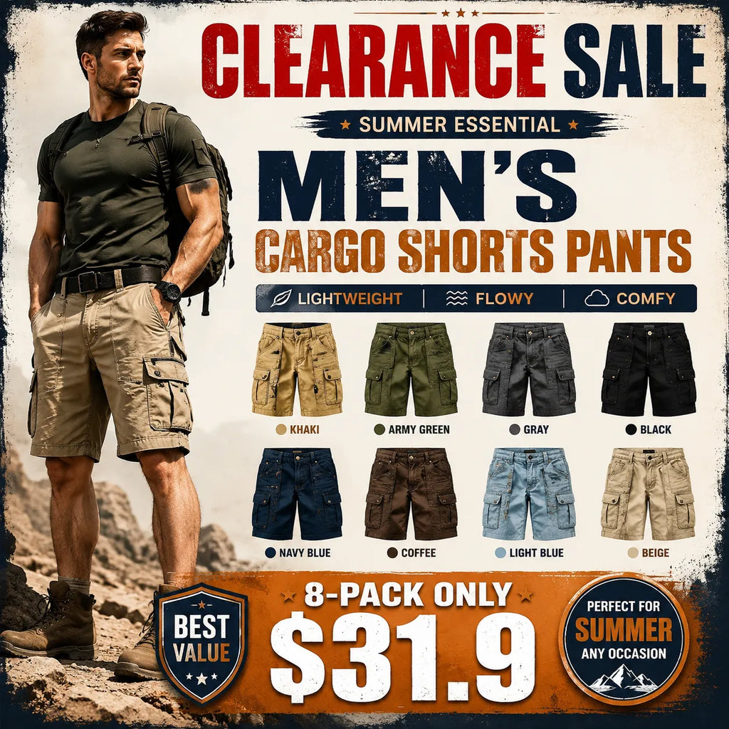 Men’s cargo pants, tactical men’s shorts, men’s shorts with multifunctional pockets