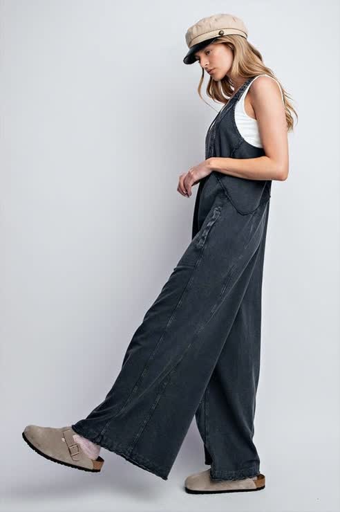 Relaxed Fit Wide Leg Jumpsuit