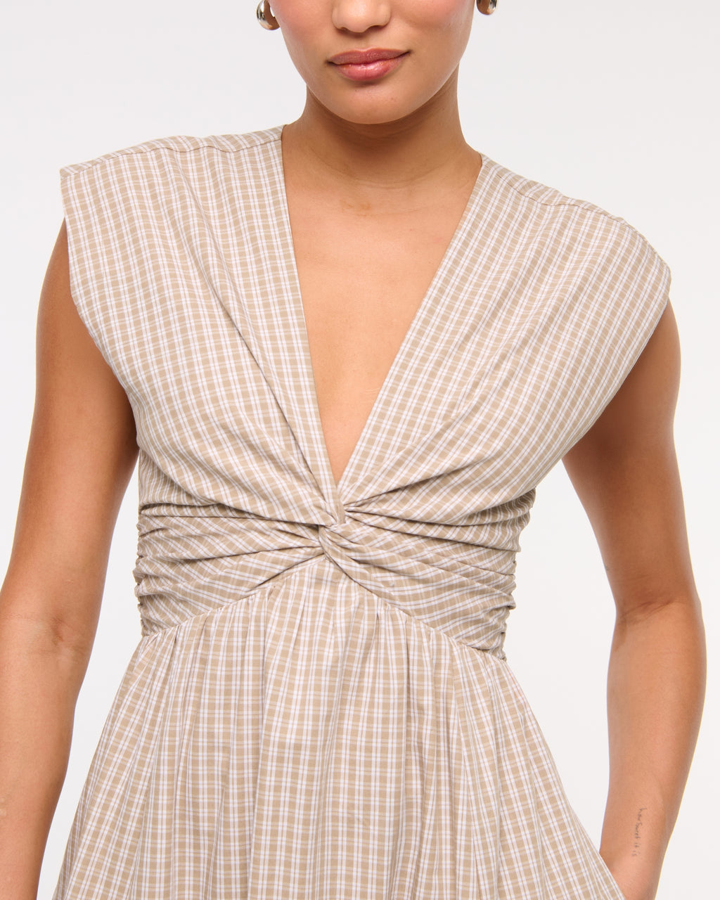 Twist-Front Maxi Dress