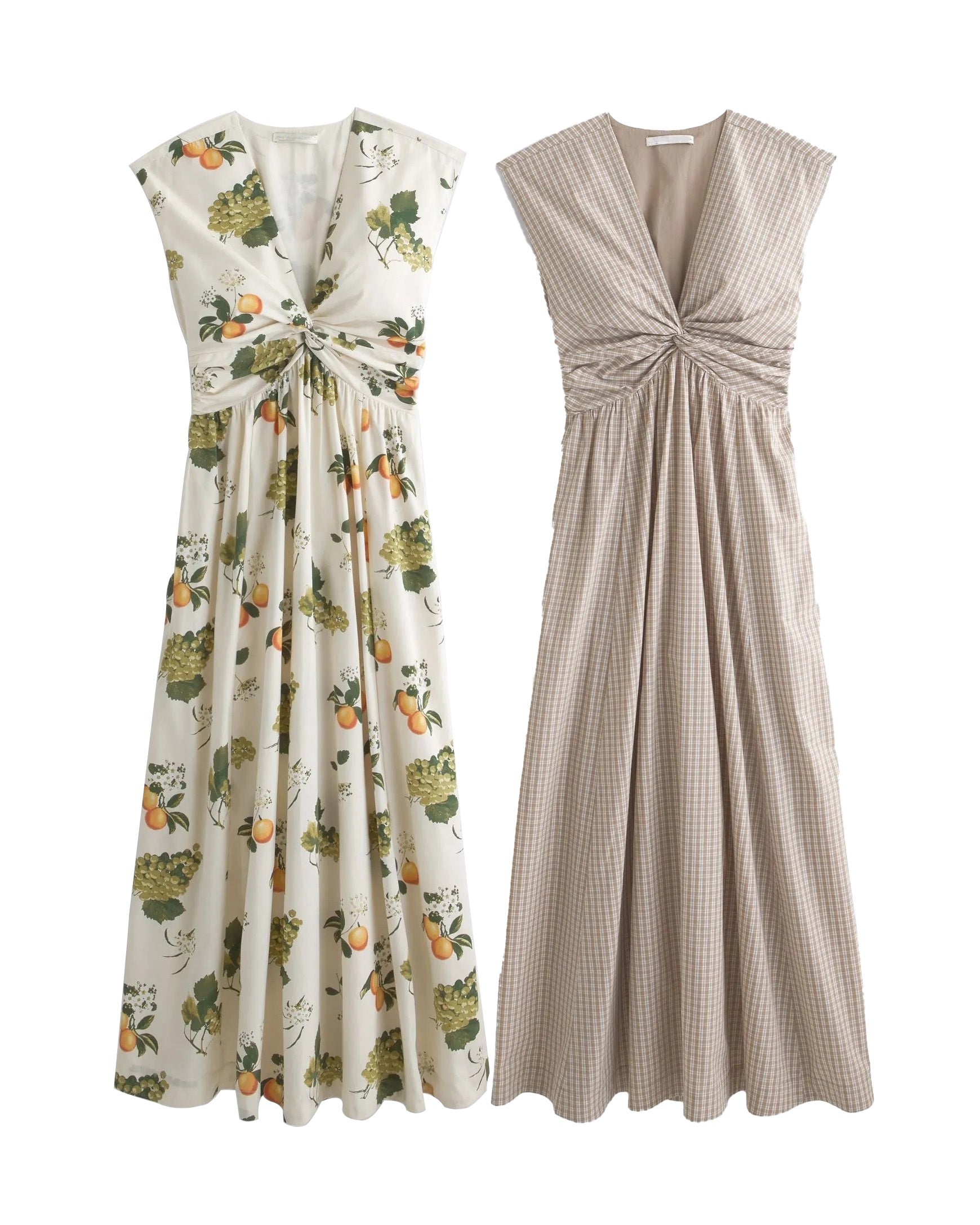 Twist-Front Maxi Dress