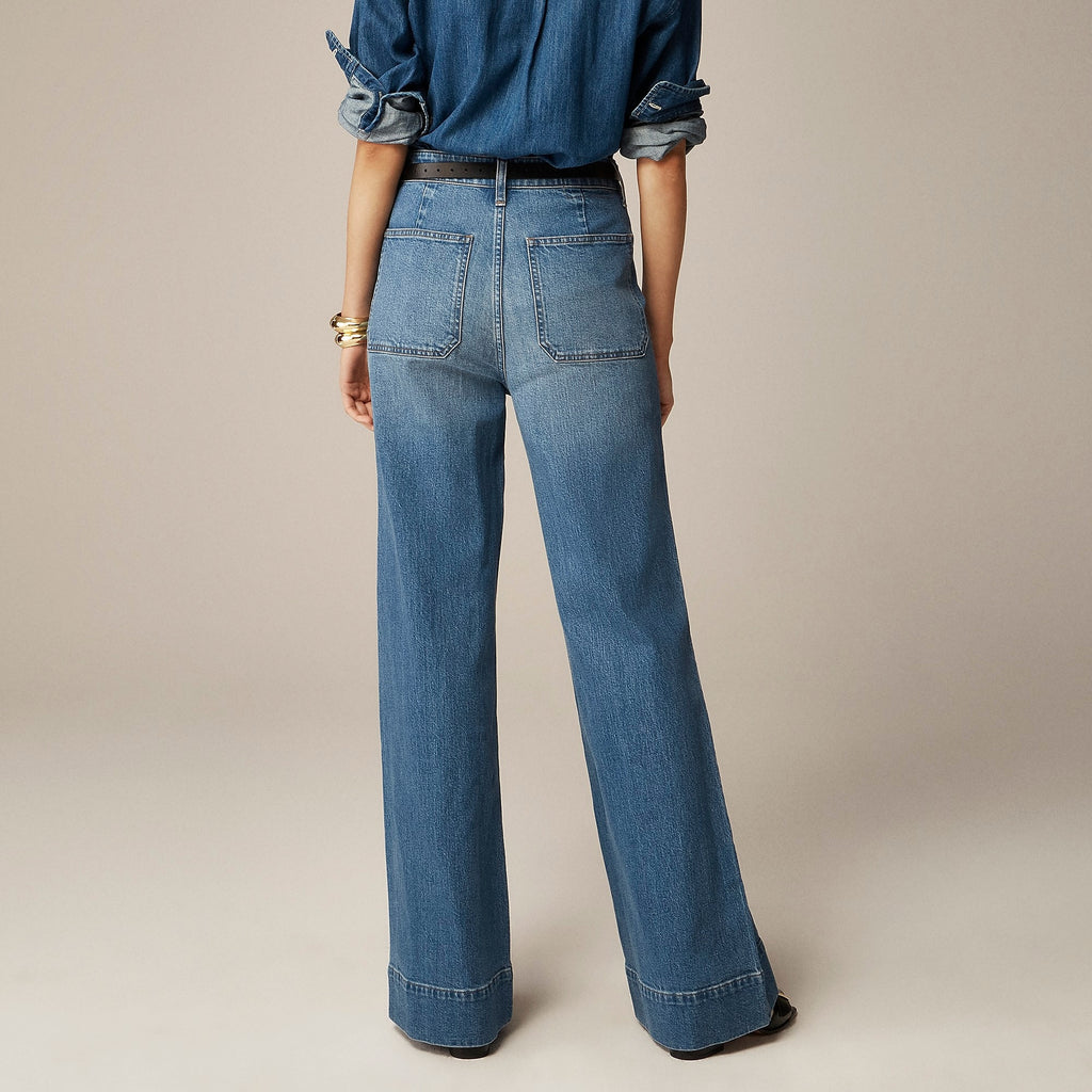 Tummy Control Sailor Wide Leg Trouser