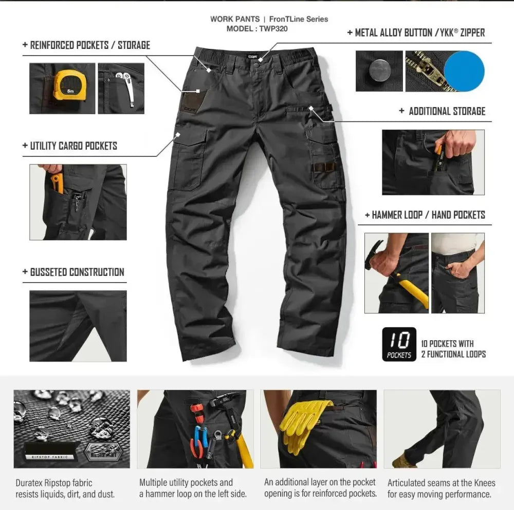 Men's Ripstop Cargo Work Pants
