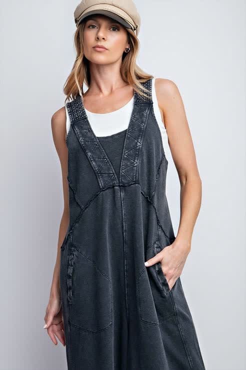 Relaxed Fit Wide Leg Jumpsuit