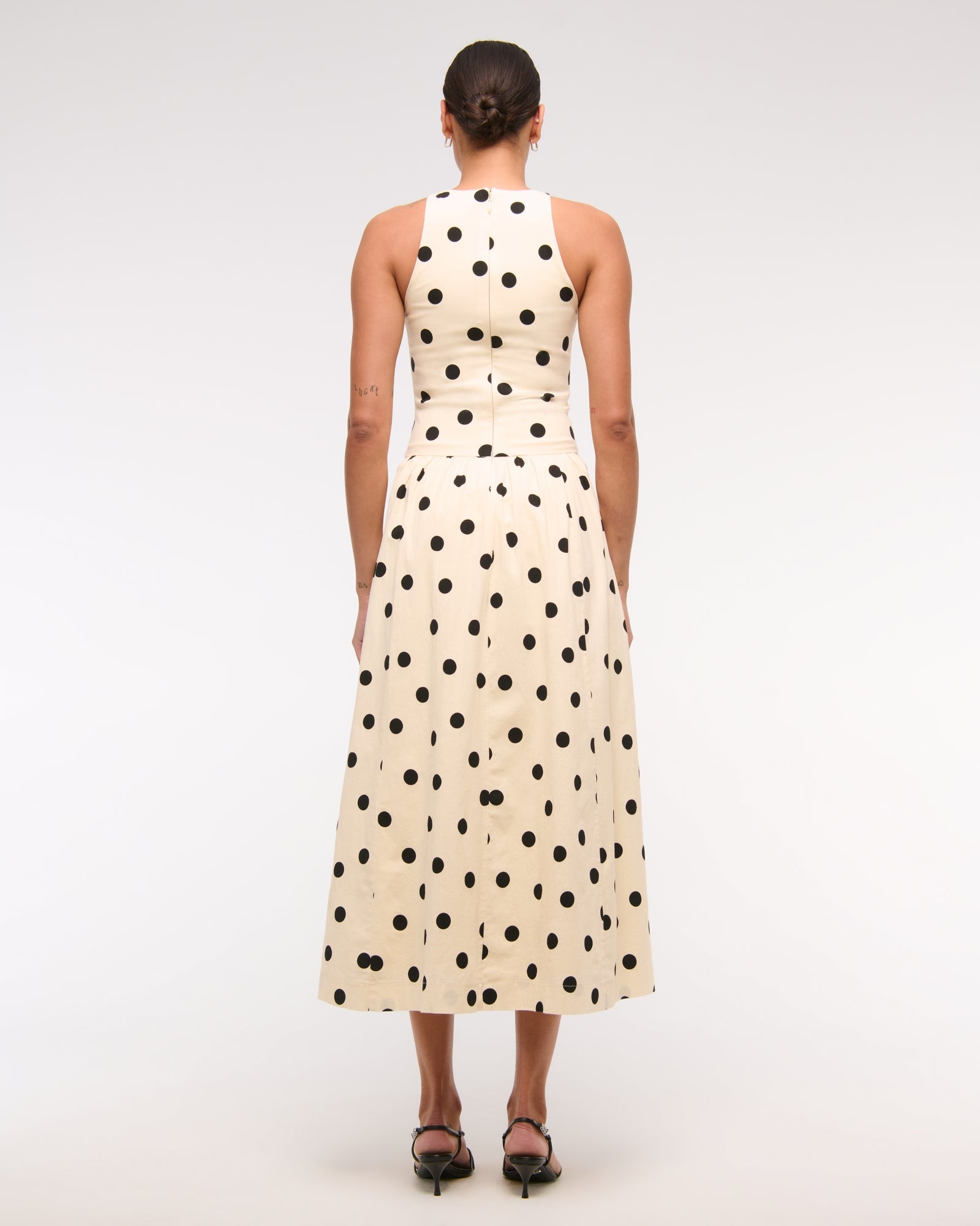 Drop-Waist Midi Dress