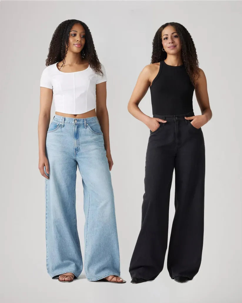 Adjustable Womens Cinch Baggy Jeans