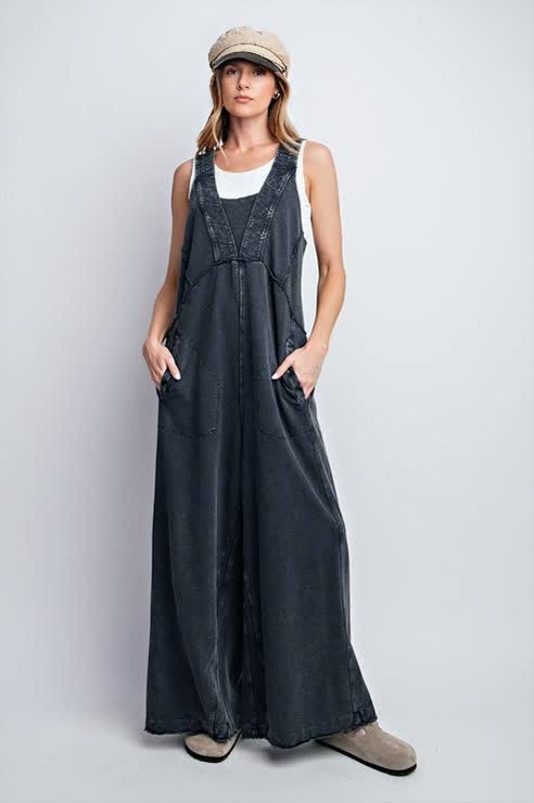 Relaxed Fit Wide Leg Jumpsuit