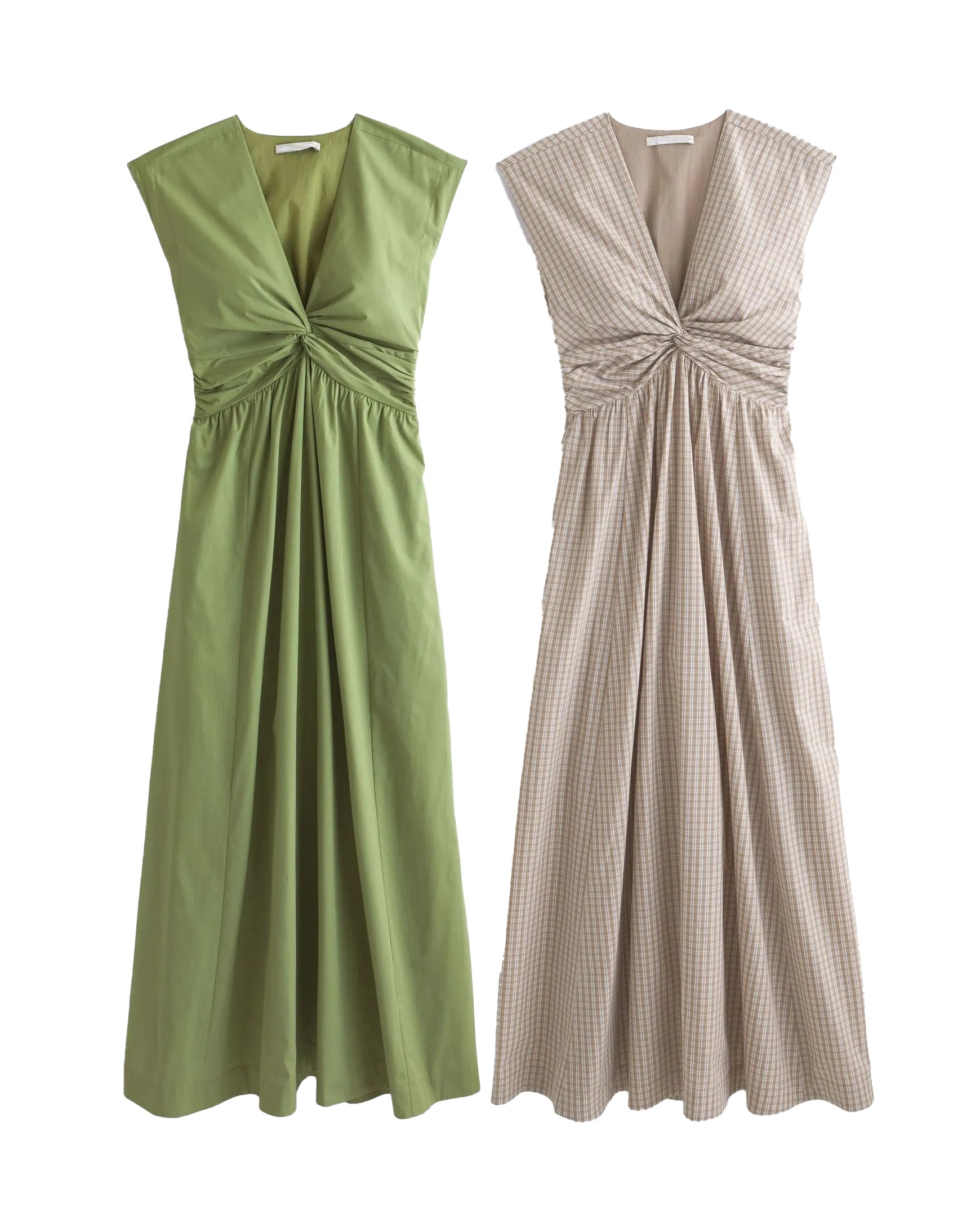 Twist-Front Maxi Dress