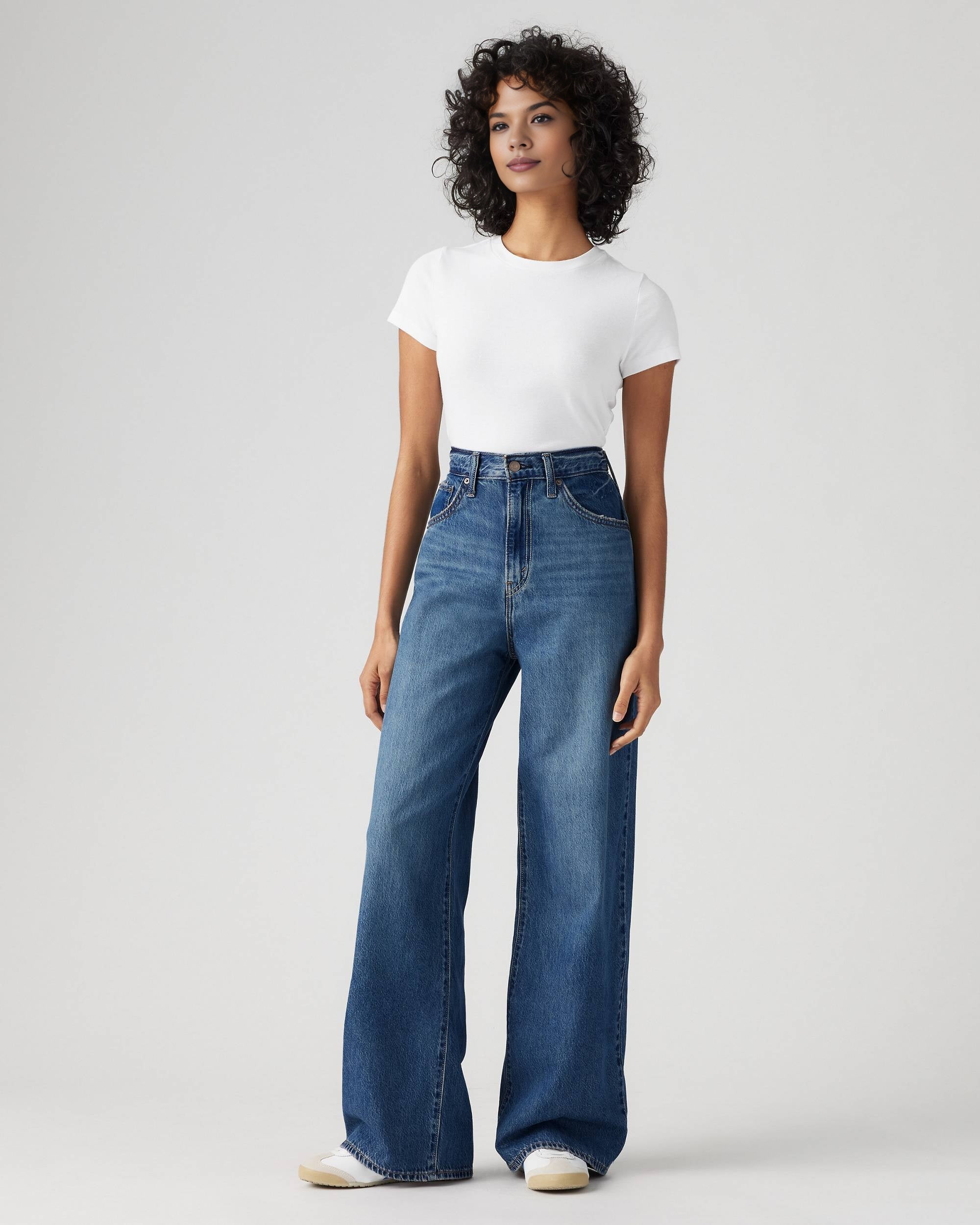 Adjustable Womens Cinch Baggy Jeans