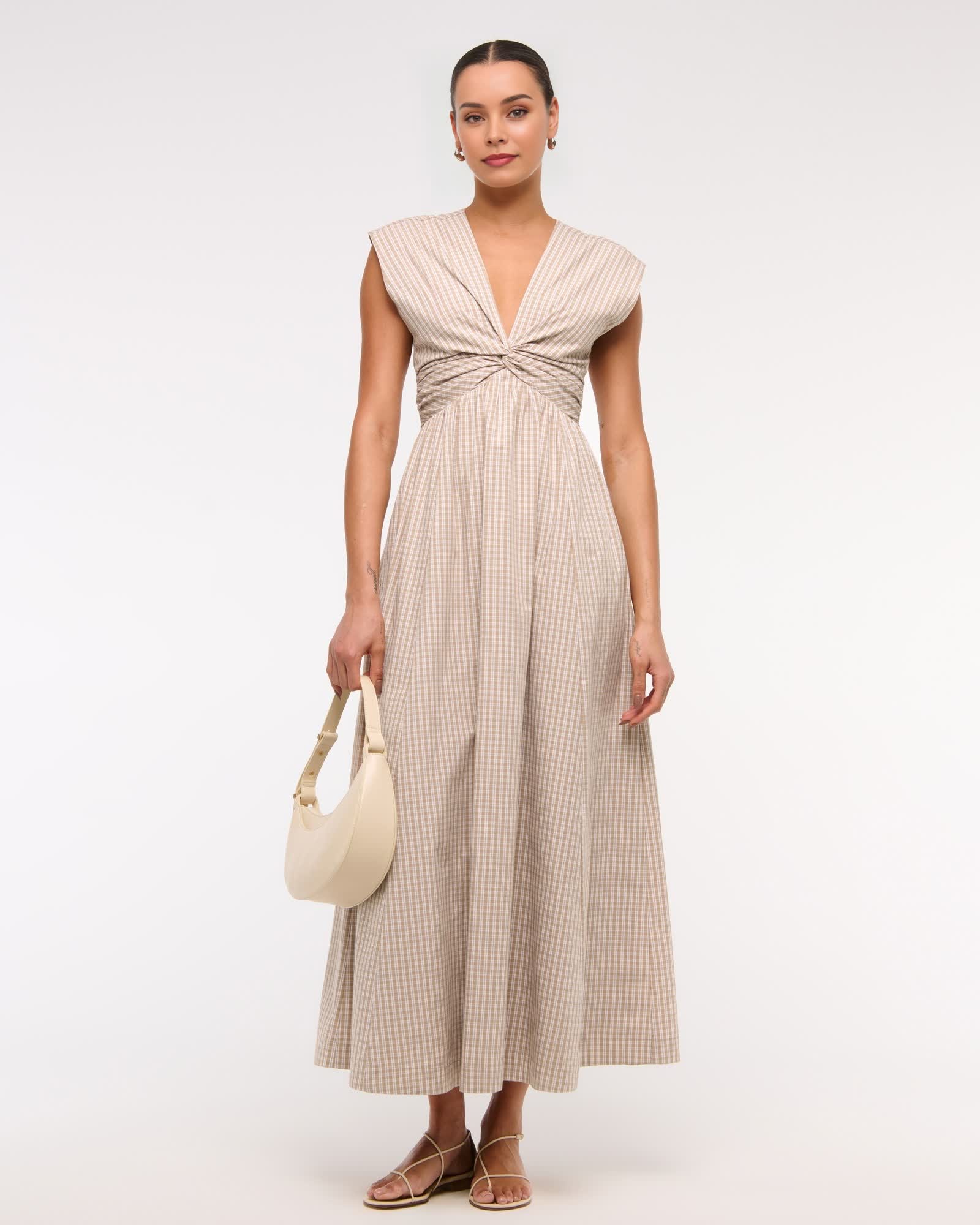 Twist-Front Maxi Dress