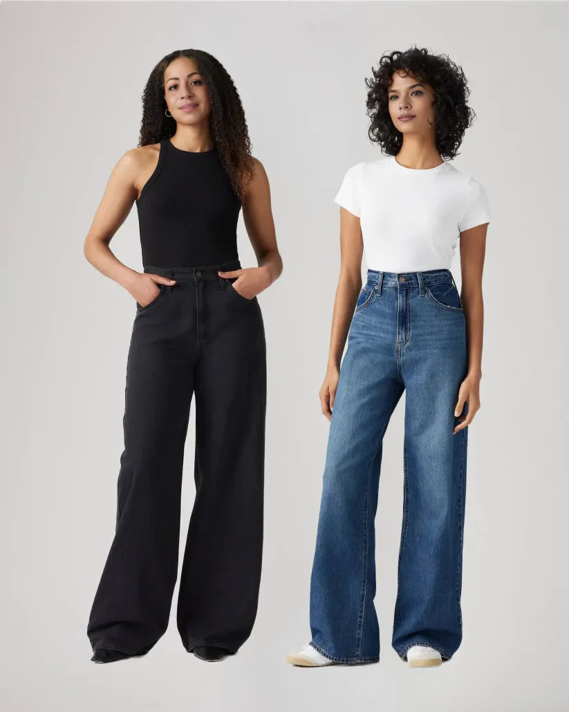 Adjustable Womens Cinch Baggy Jeans