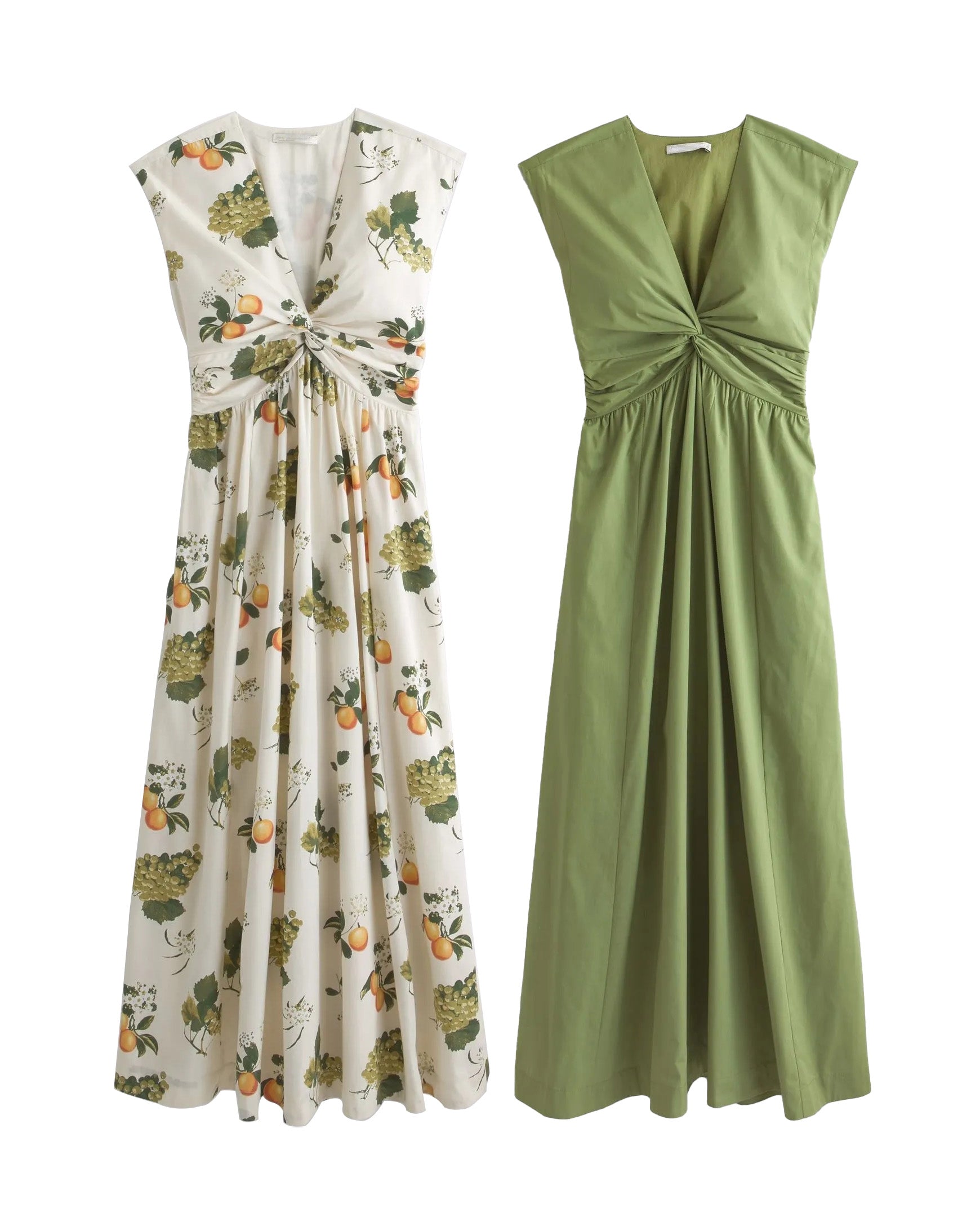Twist-Front Maxi Dress
